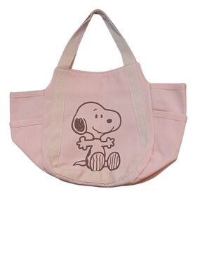 Peanuts - Pink Snoopy Bag, 2 Outside Pockets,Fully Nylon Lined, Limited Edition